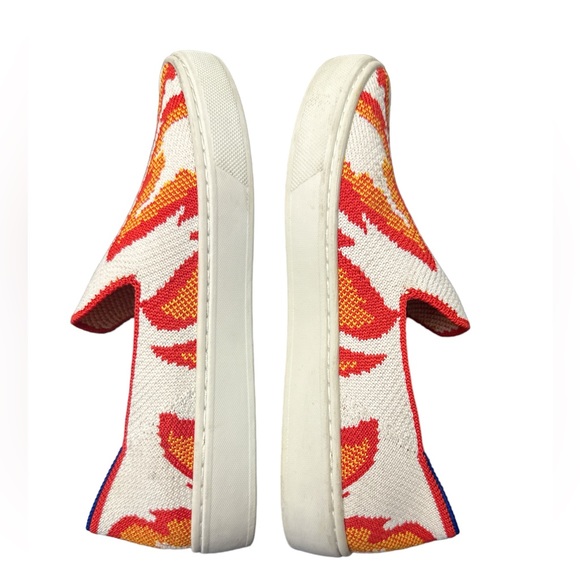 Rothy's The Kids Sneaker Flames Slip On Flats Shoes Big Kid Size 2 - Picture 4 of 8